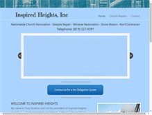 Tablet Screenshot of inspiredheights.com